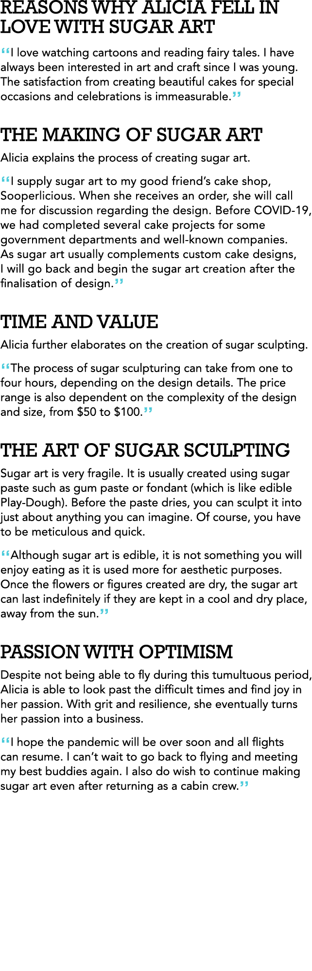 REASONS WHY ALICIA FELL IN LOVE WITH SUGAR ART  I love watching cartoons and reading fairy tales  I have always been    