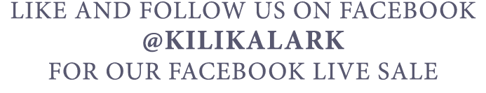 LIKE AND FOLLOW US ON FACEBOOK  KILIKALARK FOR OUR FACEBOOK LIVE SALE 
