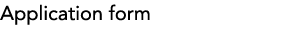 Application form